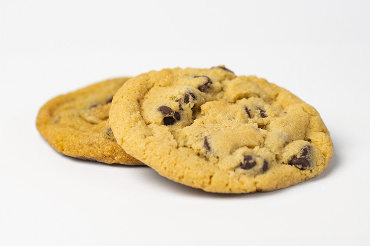 Two Classic Chocolate Chip Cookies